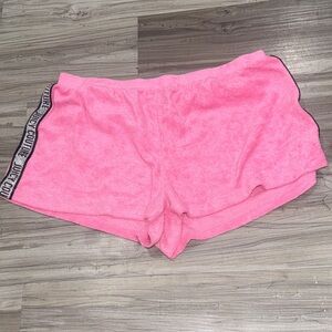 Juicy Couture Pink Terry Cloth Pajama Shorts